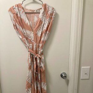 Hello Molly Flowy Palm Midi Dress